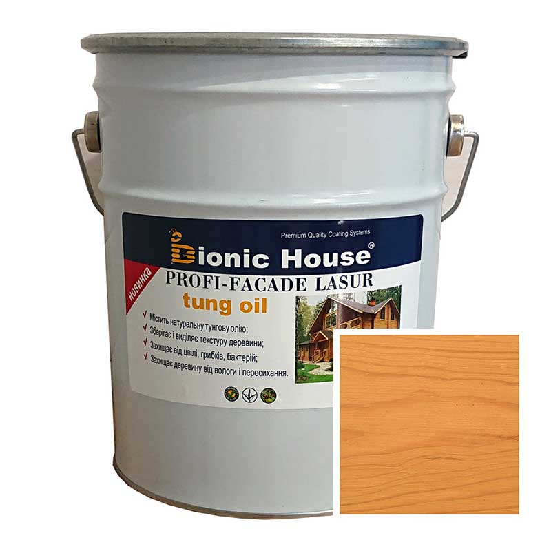 

Краска для дерева PROFI-FACADE LASUR tung oil 10л Орегон