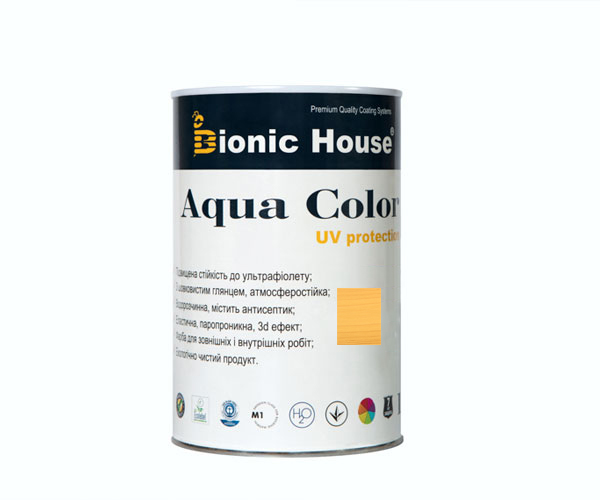 

Краска для дерева Bionic-House Aqua Color UV-protect 0,8л Светлый дуб А126