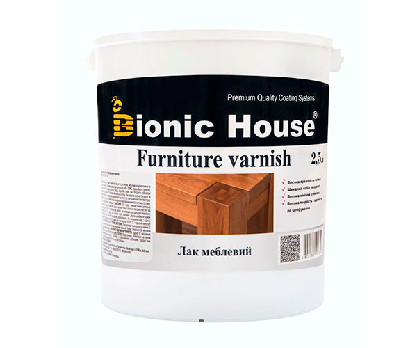 

Лак мебельный Joncryl Bionic-House 2,5л Бесцветный Глянцевый