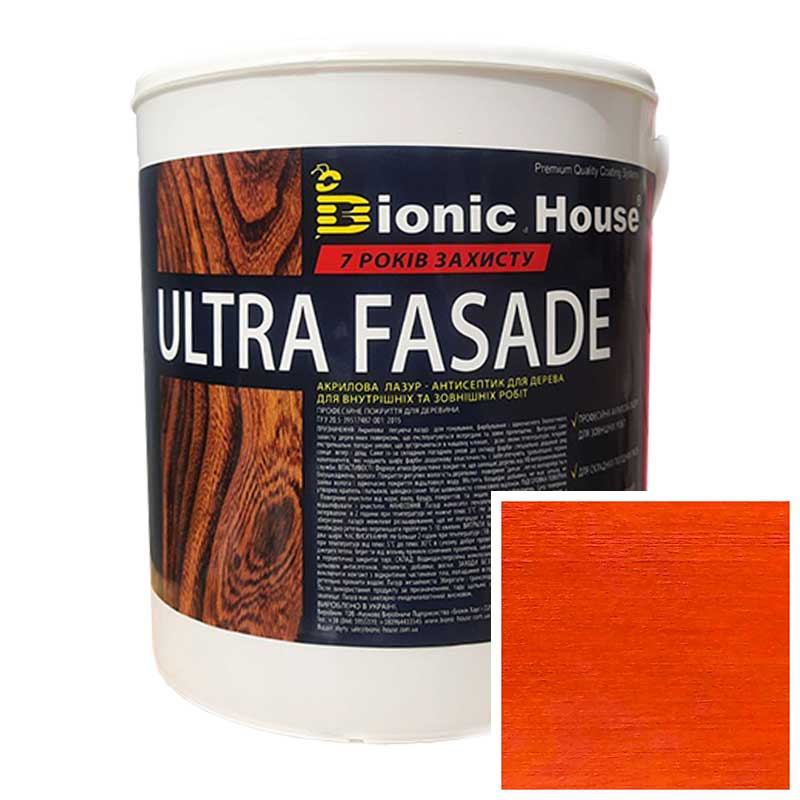 

Краска для дерева фасадная, длительного срока службы ULTRA FACADE 2,5л Махагон