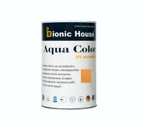 

Краска для дерева Bionic-House Aqua Color UV-protect 0,8л Дуб А105
