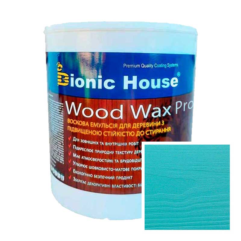 

Краска для дерева WOOD WAX PRO Белая База Bionic-House 2,5л Бирюза