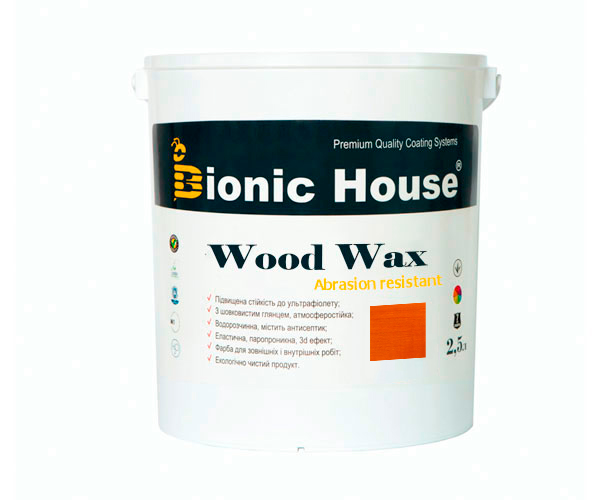 

Краска для дерева WOOD WAX Bionic-House 2,5л Янтарь