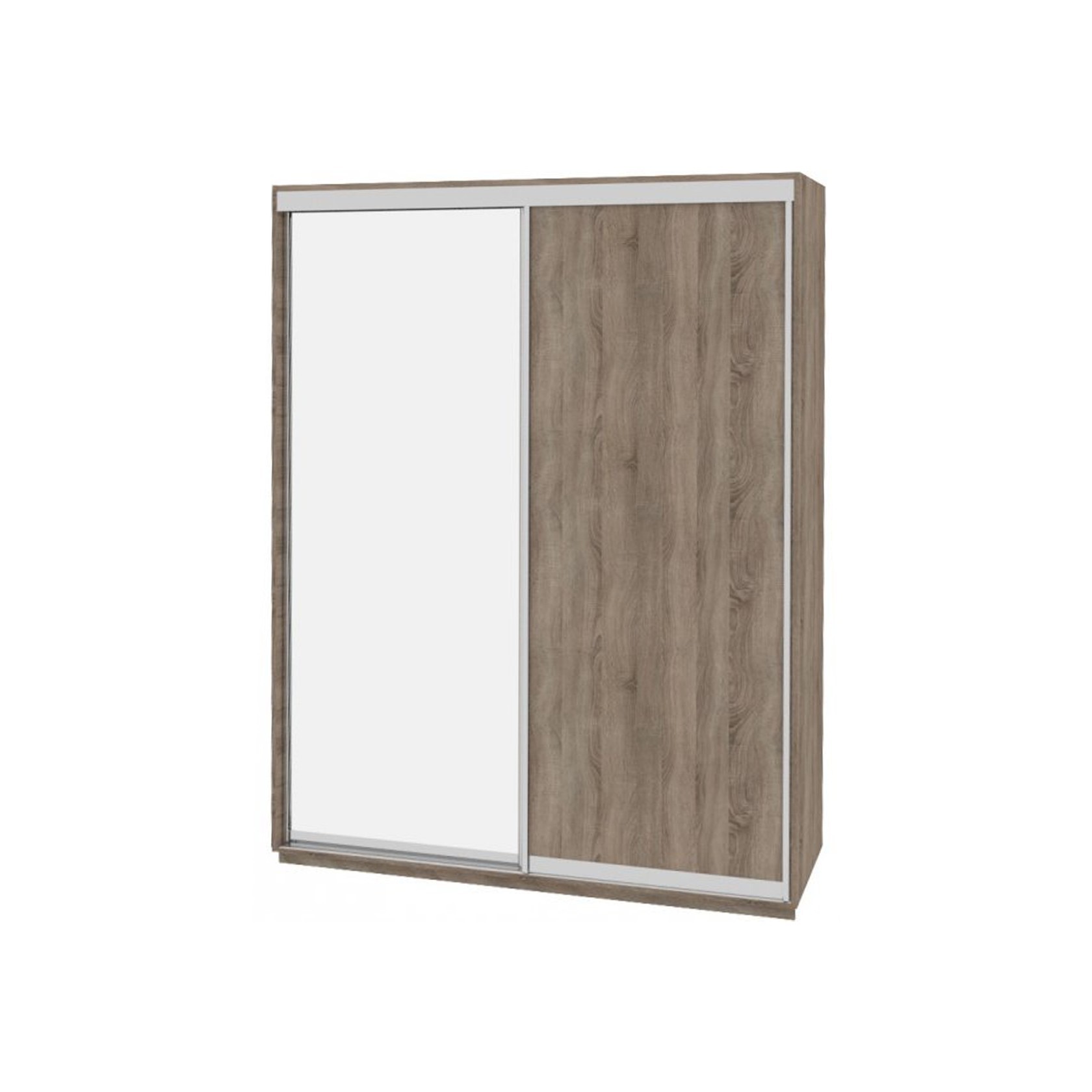 

Шкаф-купе Виват — 2 двери (ДОМ) ДСП + Зеркало-Дуб сонома трюфель 190x60x220