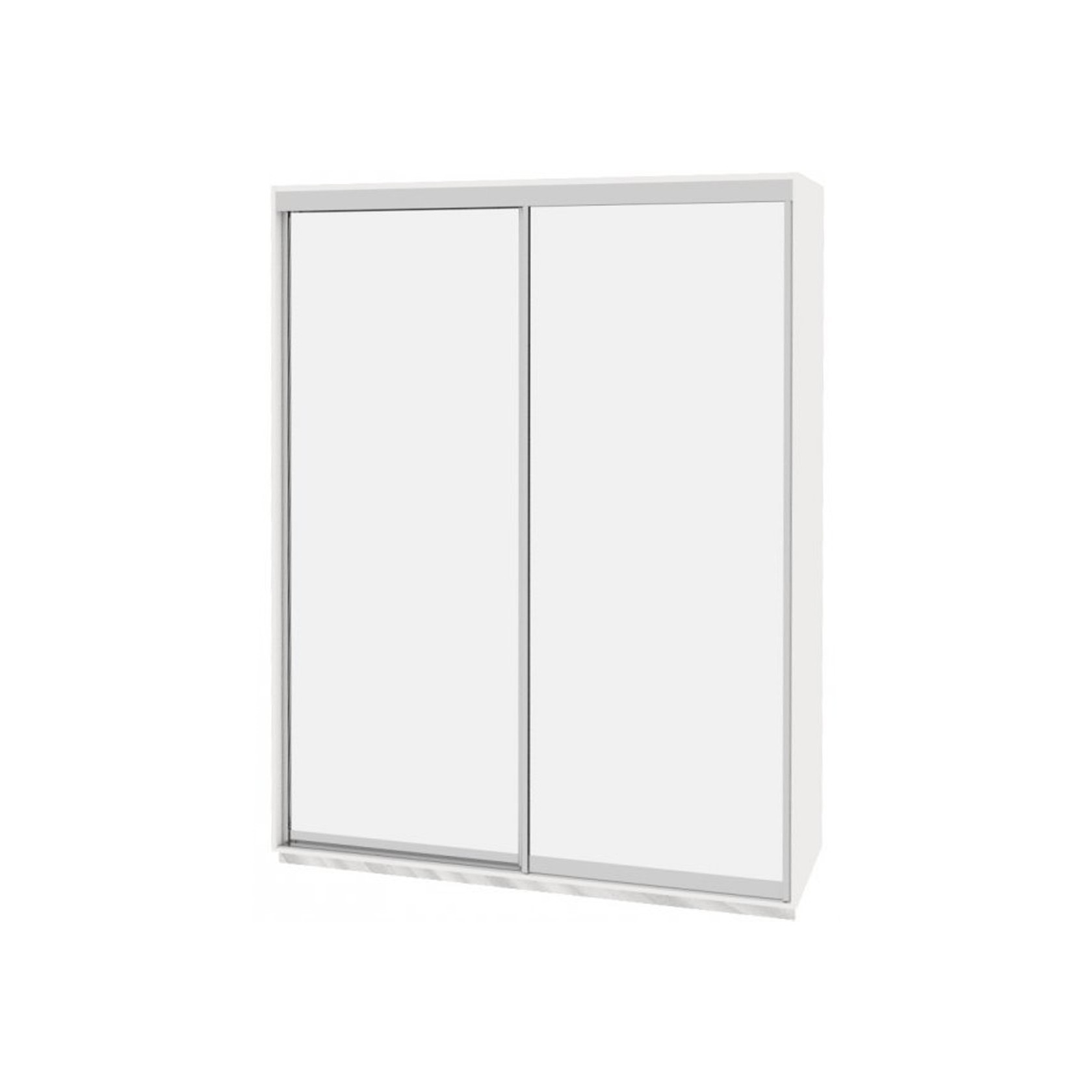 

Шкаф-купе Виват — 2 двери (ДОМ) Зеркало-Белый 180x60x220