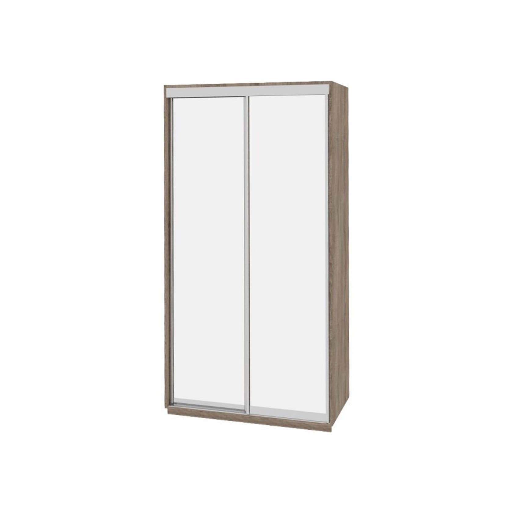

Шкаф-купе Виват — 2 двери (ДОМ) Зеркало-Дуб сонома трюфель 130x60x220