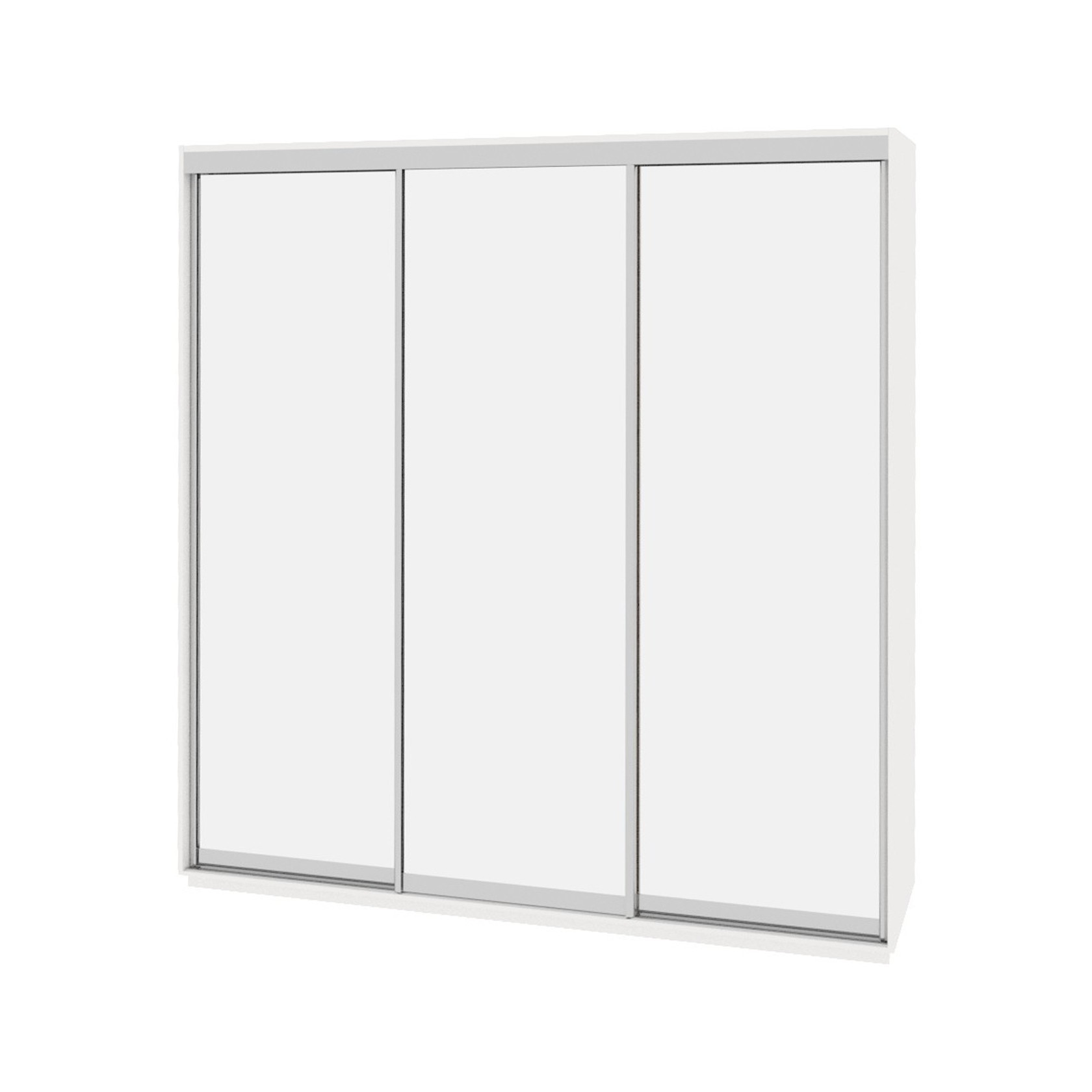 

Шкаф-купе Виват — 3 двери (ДОМ) Зеркало-Белый 210x60x220