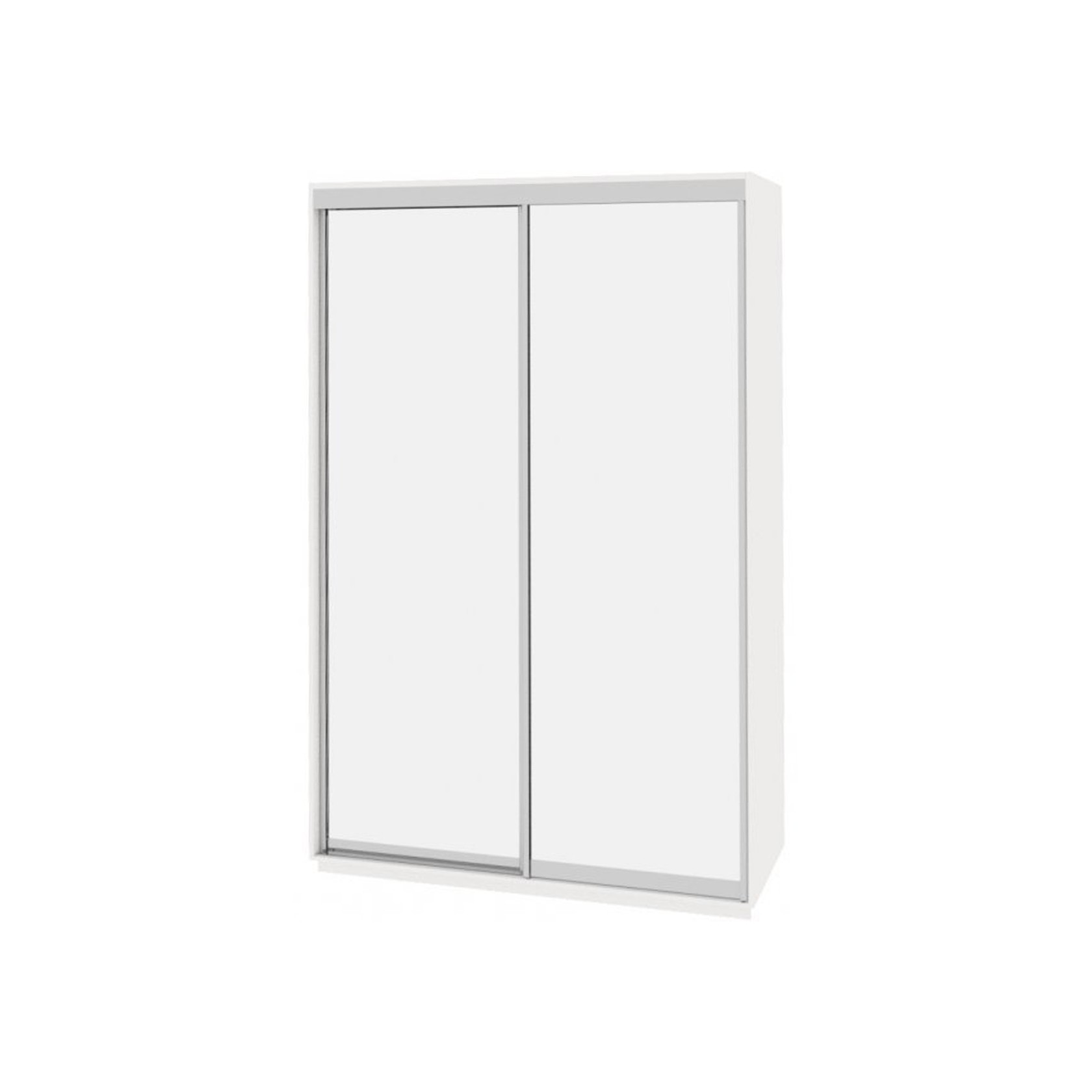 

Шкаф-купе Виват — 2 двери (ДОМ) Зеркало-Белый 150x60x220