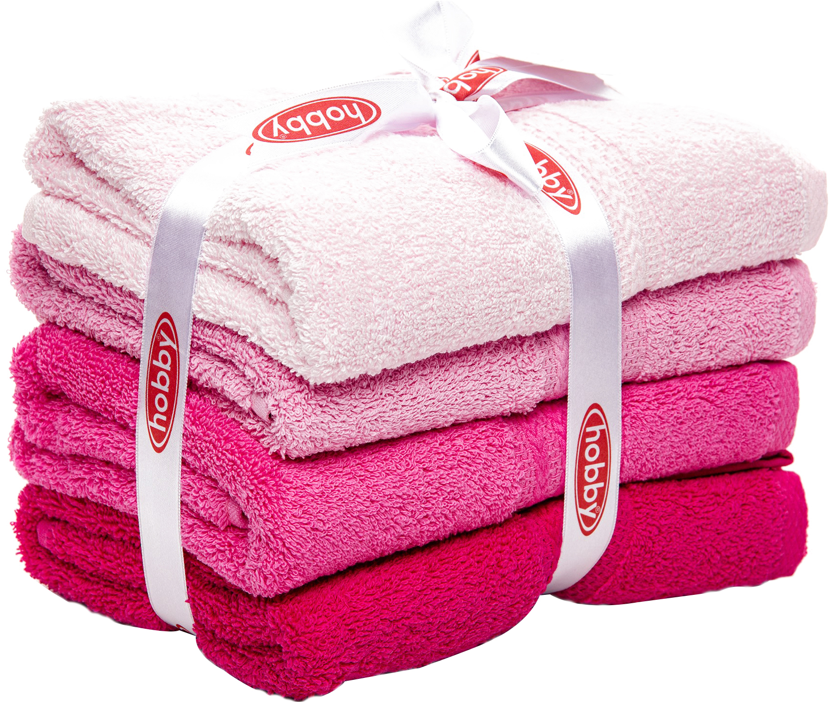 

Набор полотенец Hobby Rainbow Pembe 70x140 см 4шт Фуксия