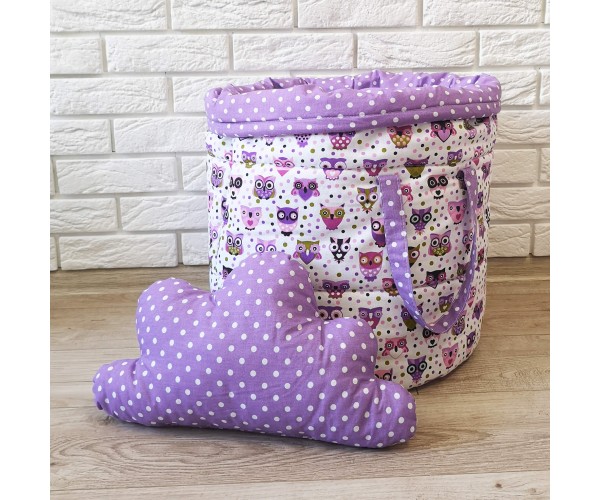 

Корзинка для игрушек "Совушки" KatyPuf 70x50 см
