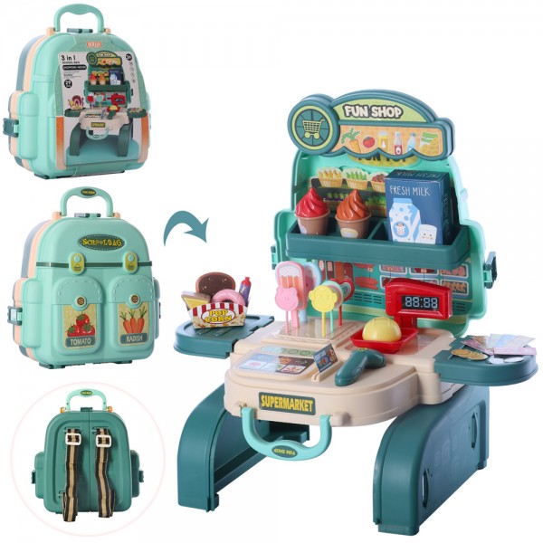 

Игровой набор Магазин Bambi 8114P 3в1, каса, продукти, 29 деталей (BAM004222)