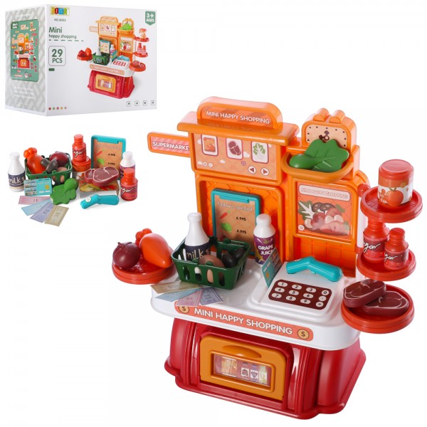 

Игровой набор Магазин Bambi 8055 каса, продукти, 29деталей (BAM004223)