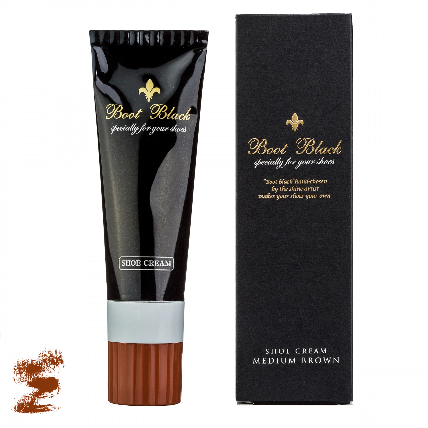 

Крем для обуви коричневый Boot Black Cream Applicator Tube