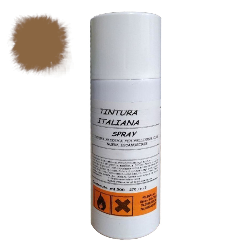 

Краска для кожи светло-коричневая MAVI STEP Renovator Leather Spray, 200 мл