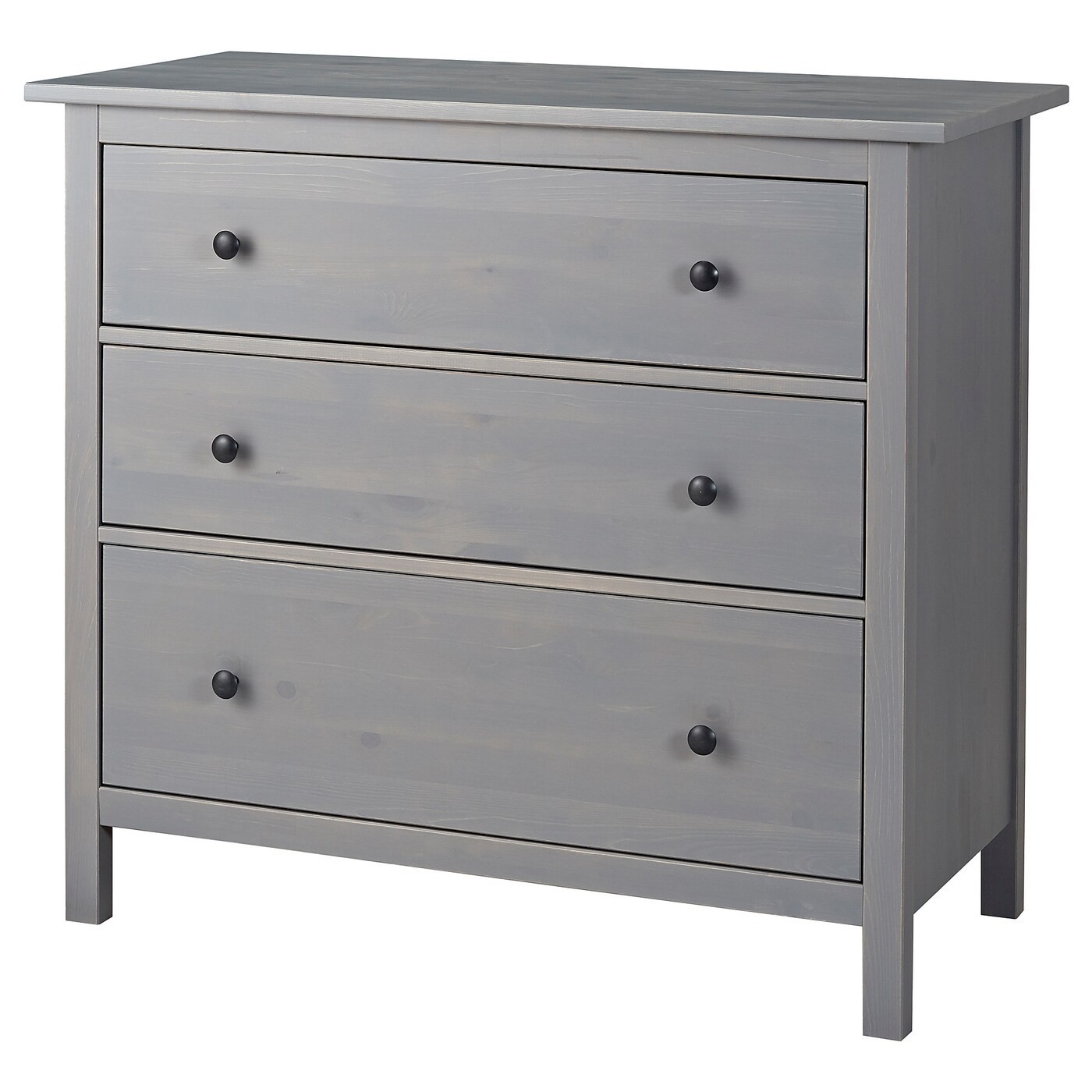 

Комод IKEA HEMNES 108x96 см 3 ящика серый (304.608.11)