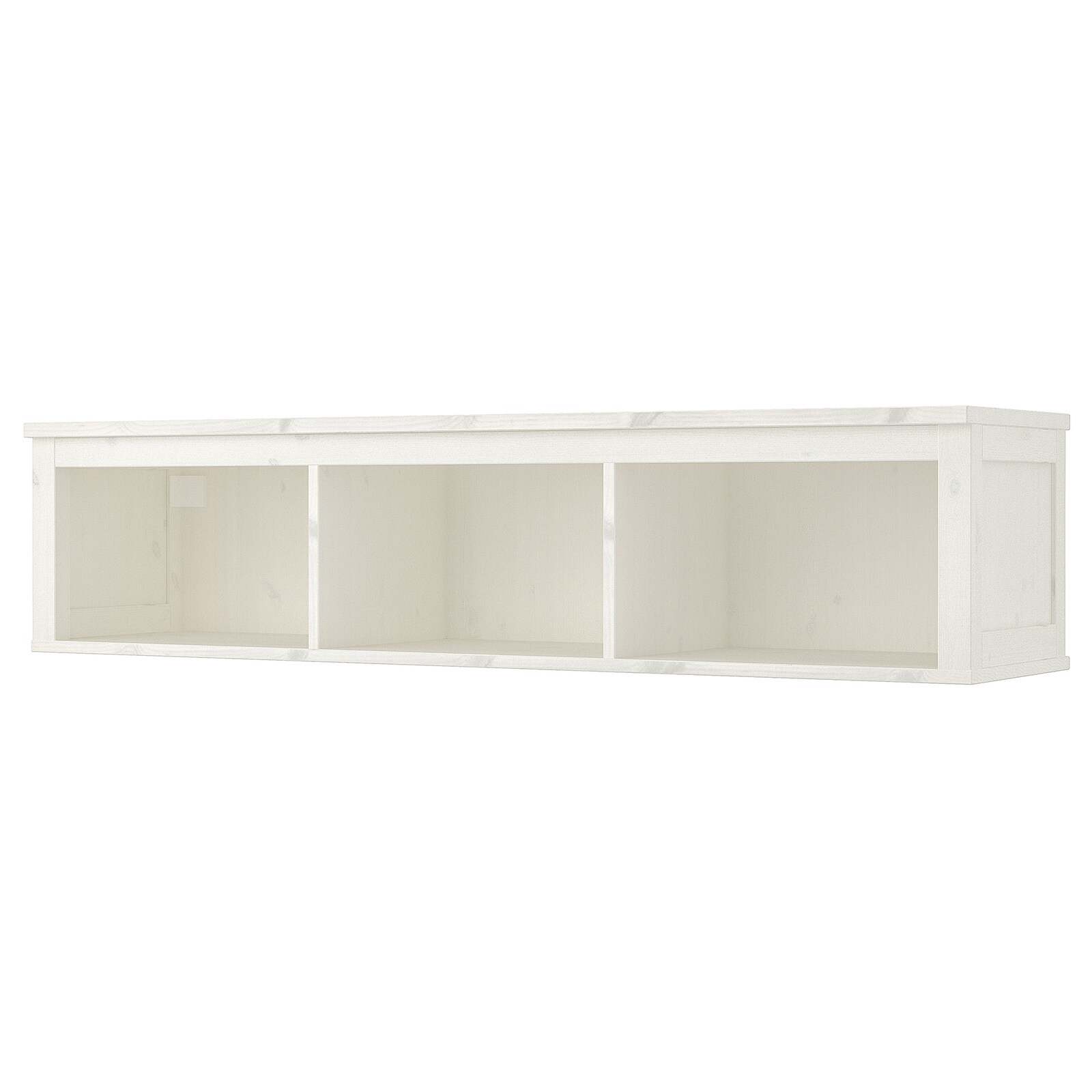 

Полочный модуль IKEA HEMNES навесная 148x37 см белая морилка 602.972.20