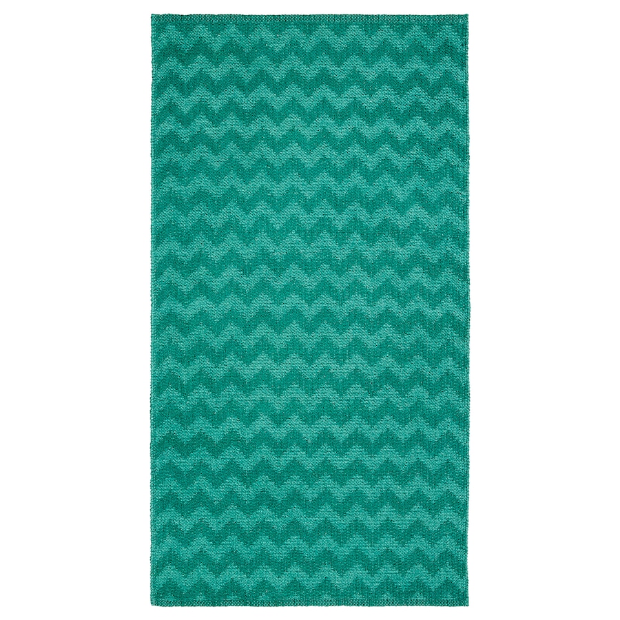 

Ковер IKEA BREDEVAD безворсовый, зигзаг зеленый, 75x150 см 104.550.85