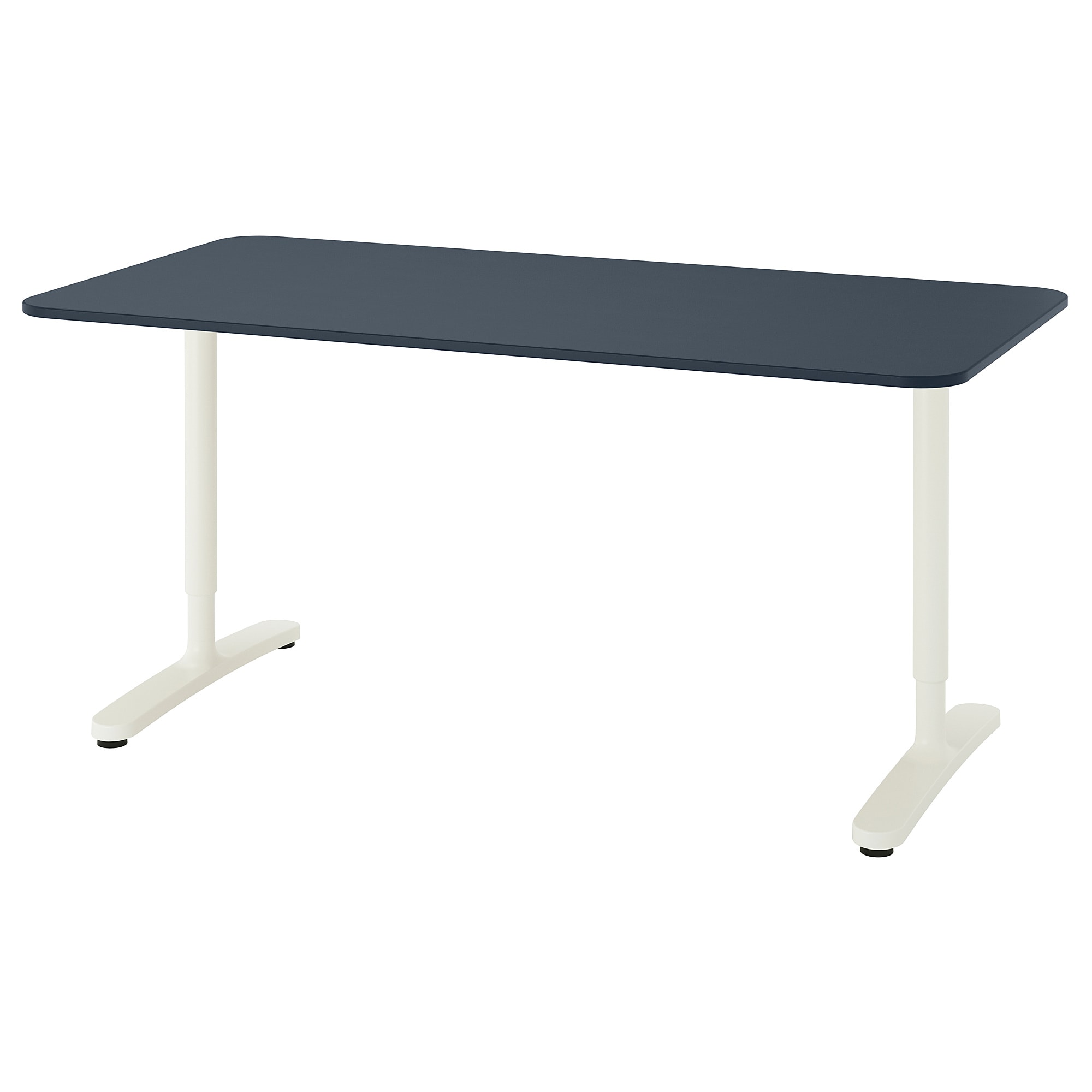 

Письменный стол IKEA BEKANT 160x80 см линолеум синий, белый 192.827.64