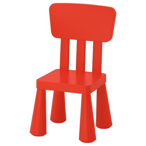 

Детский стул IKEA MAMMUT красный (403.653.66)