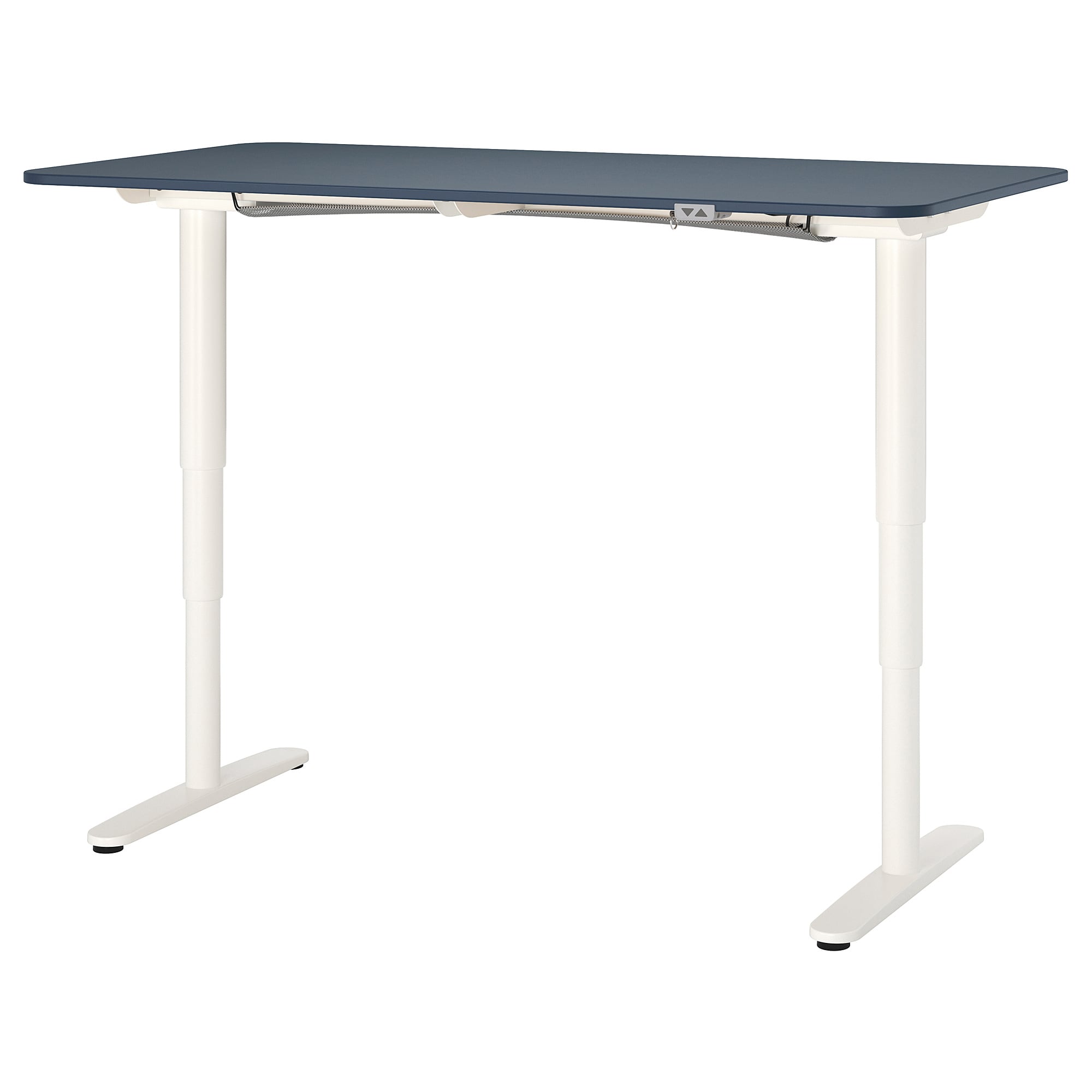 

Компьютерный стол IKEA BEKANT 160x80 см с регулируемой высотой линолеум синий, белый 092.821.99