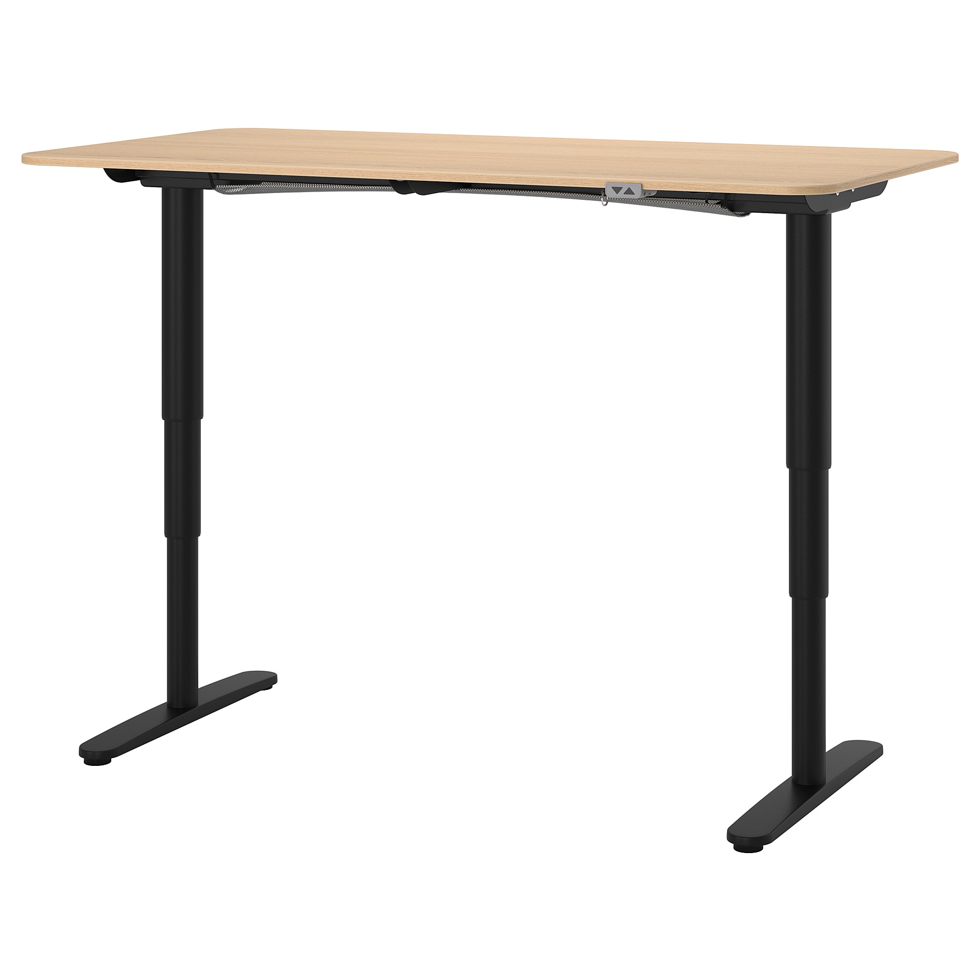 

Компьютерный стол IKEA BEKANT 160x80 см с регулируемой высотой светло-коричневый, черный 892.818.22