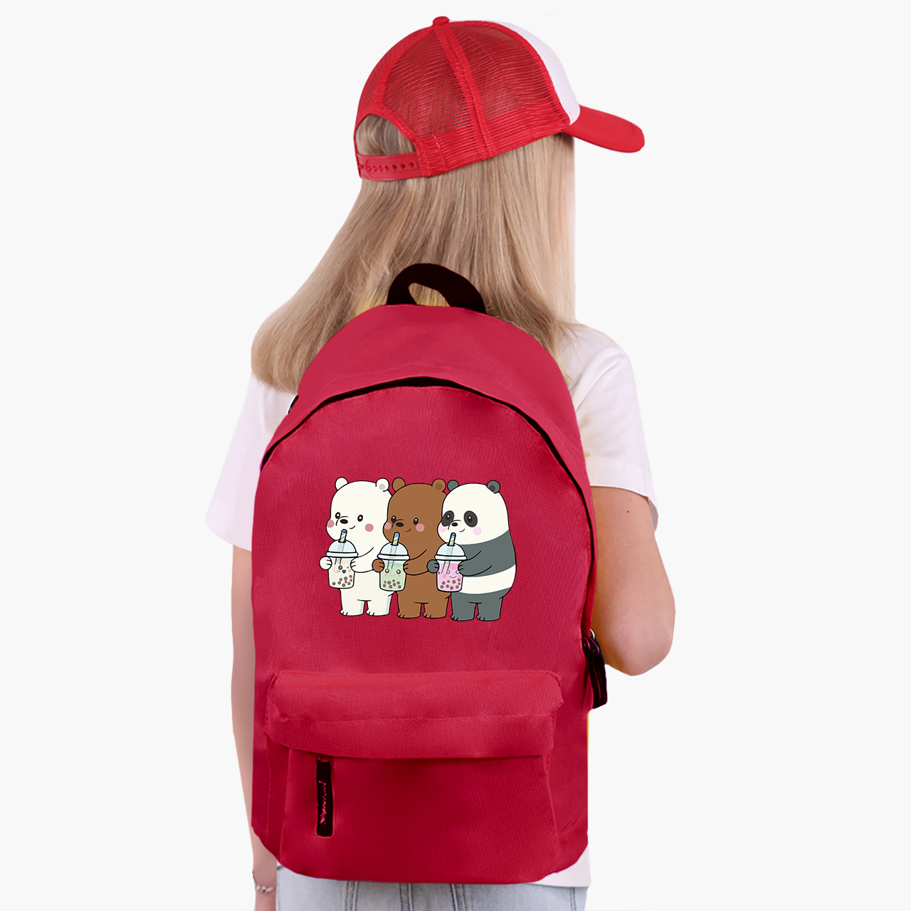 

Рюкзак детский Вся правда о медведях (We Bare Bears) (9263-2896-7) 17 л Красный