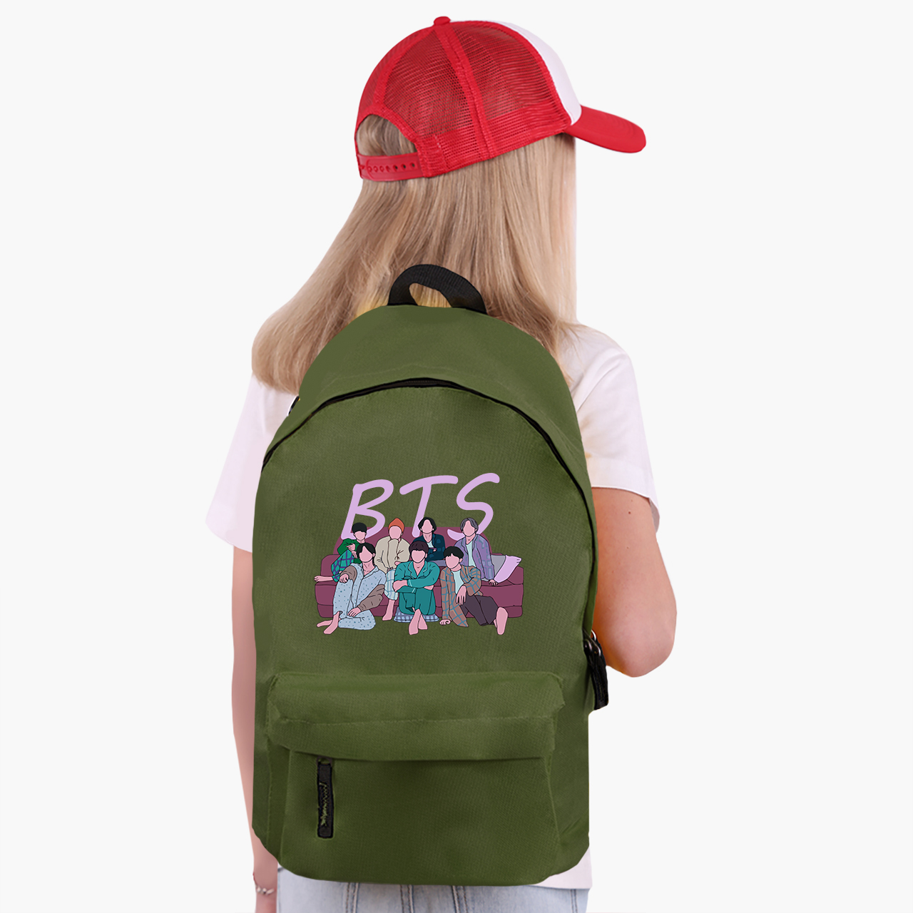 

Рюкзак детский БТС (BTS) (9263-3256-11) 17 л Хаки