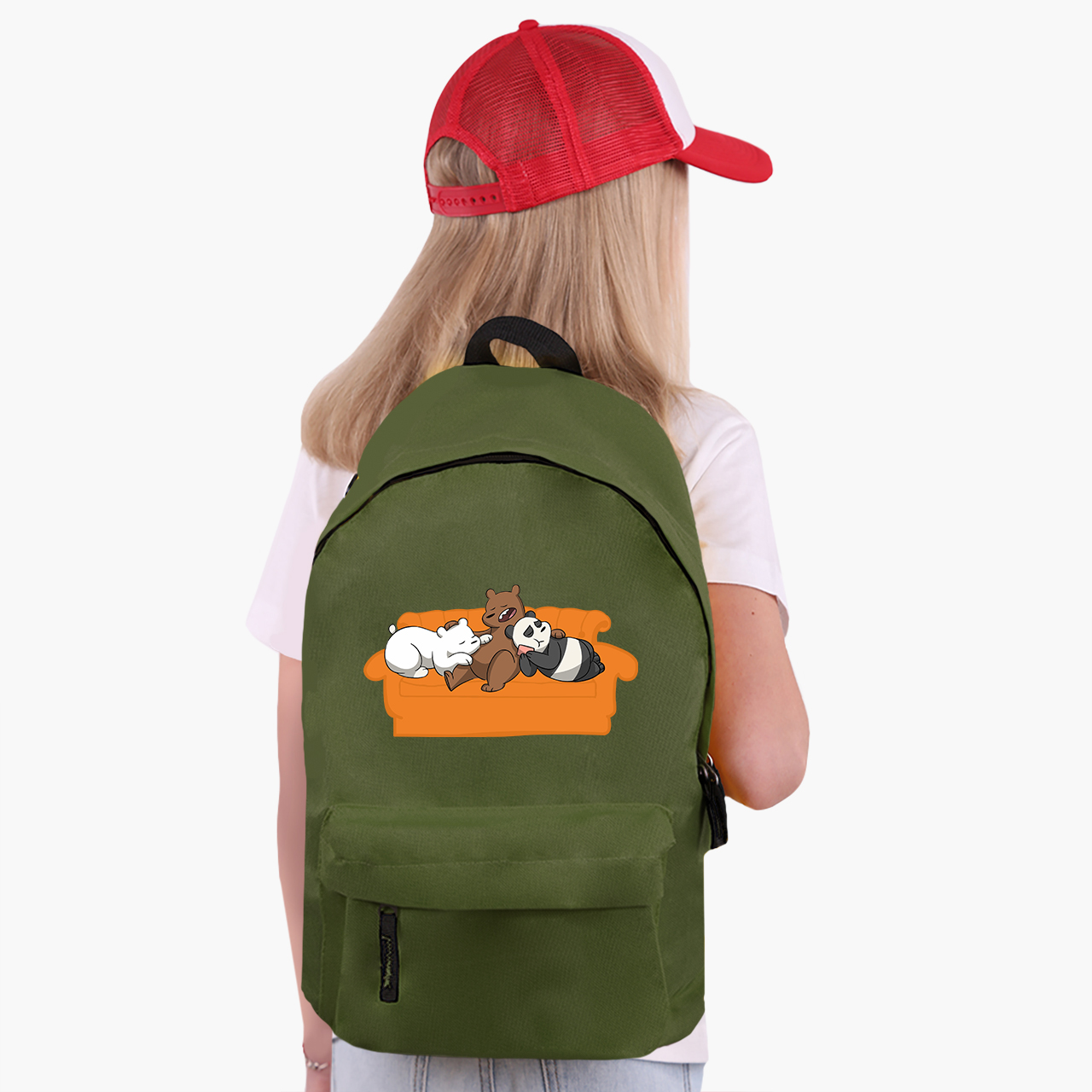 

Рюкзак детский Вся правда о медведях (We Bare Bears) (9263-2890-11) 17 л Хаки