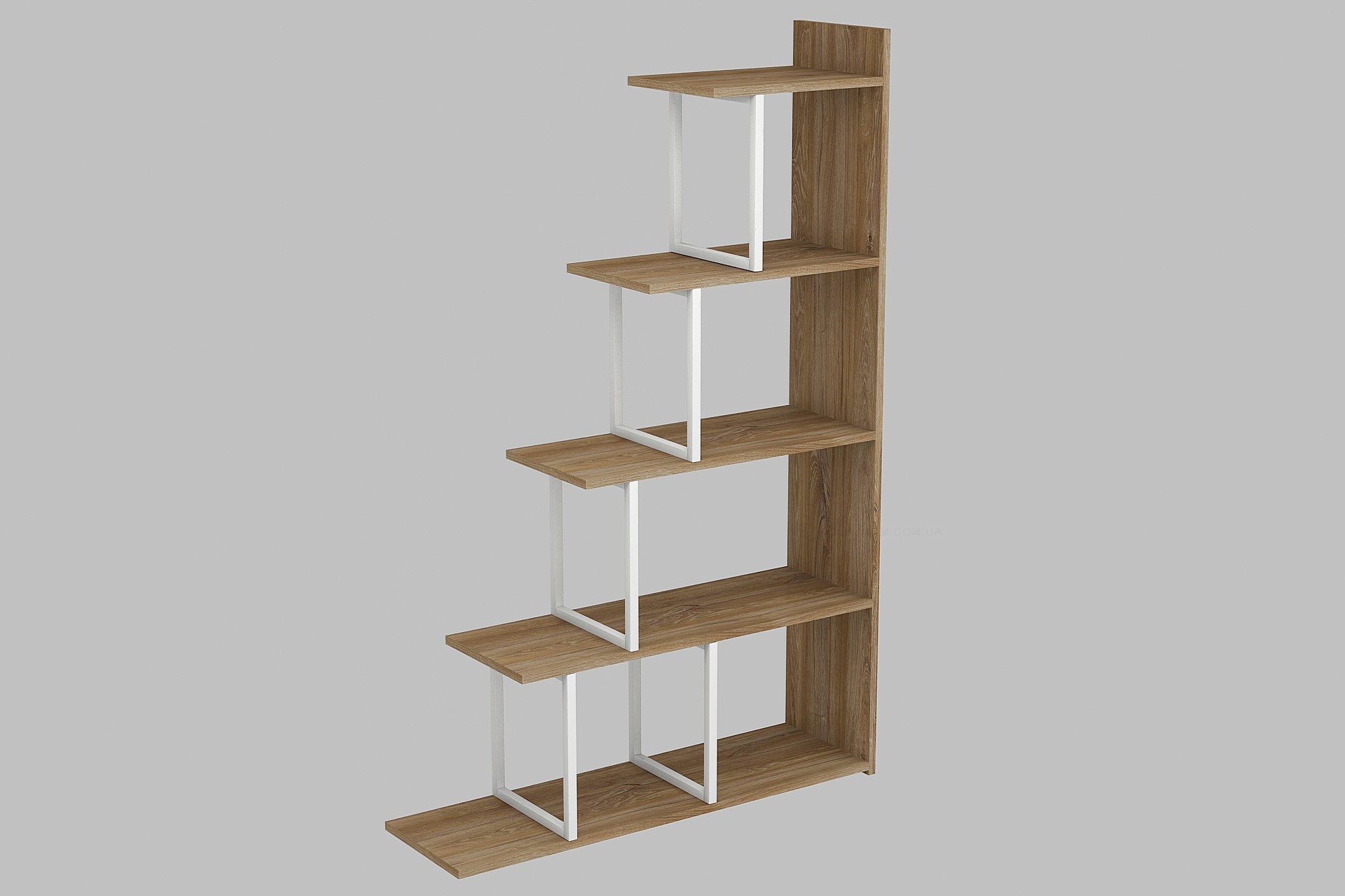 

Этажерка Ferrum-decor Стелла 1600x1020x300 Белый металл ДСП Дуб Таверна