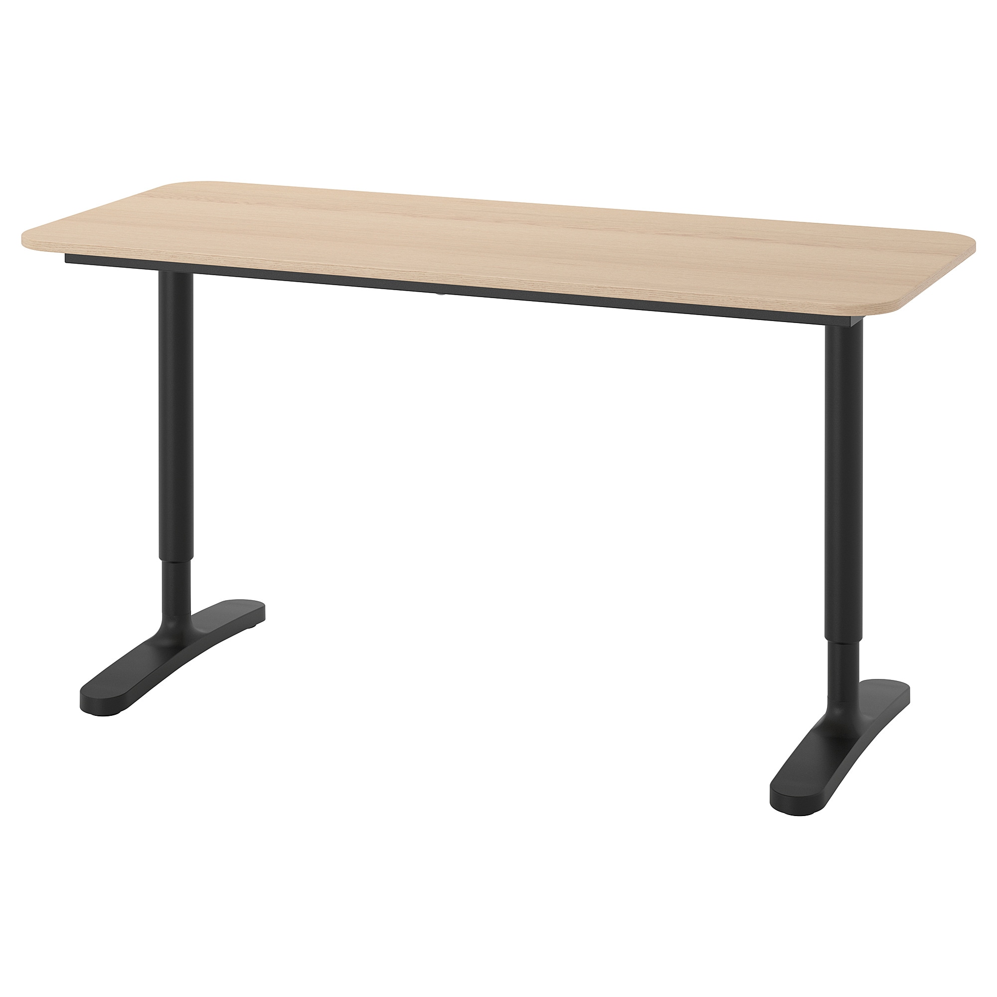

Письменный стол IKEA BEKANT 140x60 см светло-коричневый, черный 792.826.38