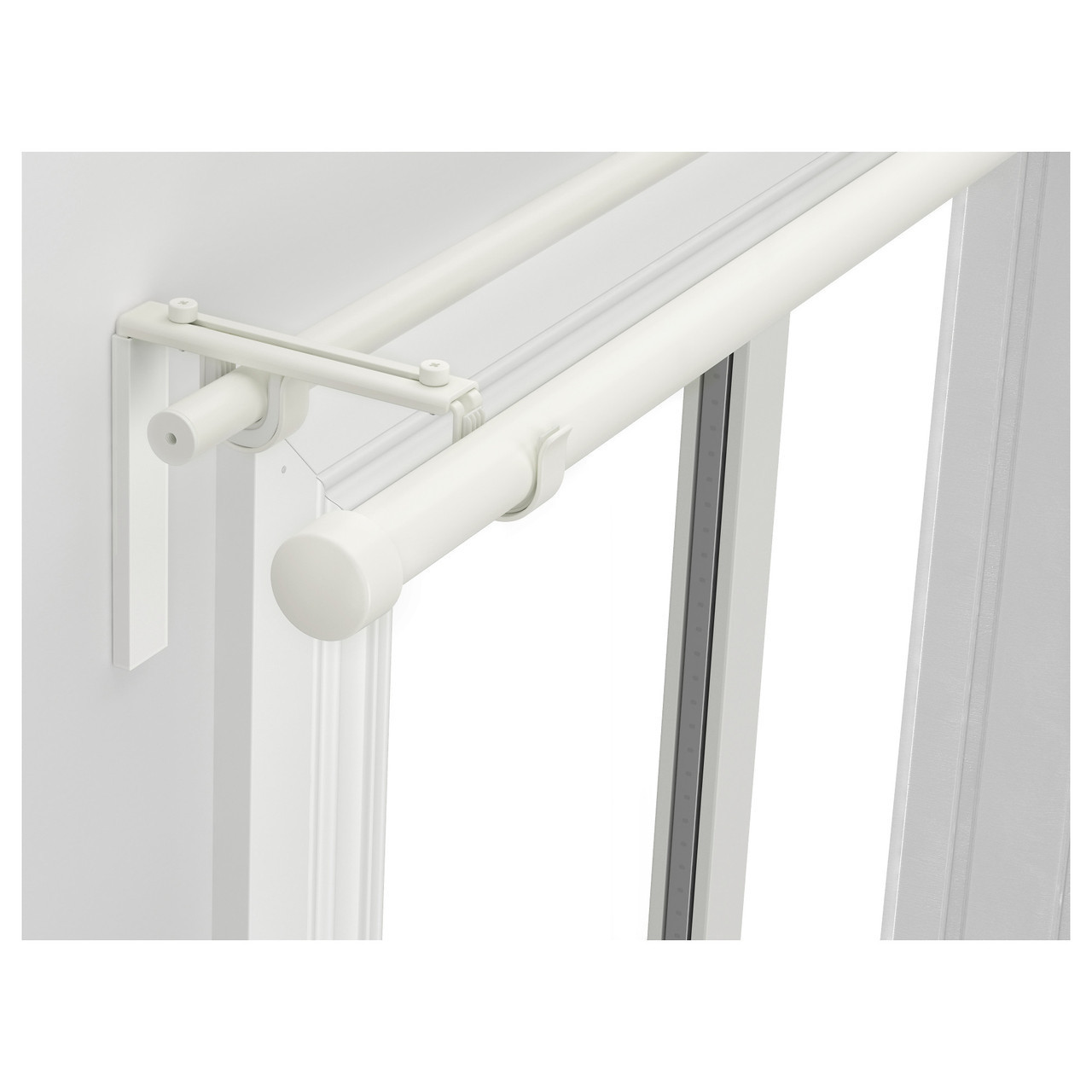 

Двойной гардинный карниз/комбинация IKEA RACKA/HUGAD белый 299.292.49
