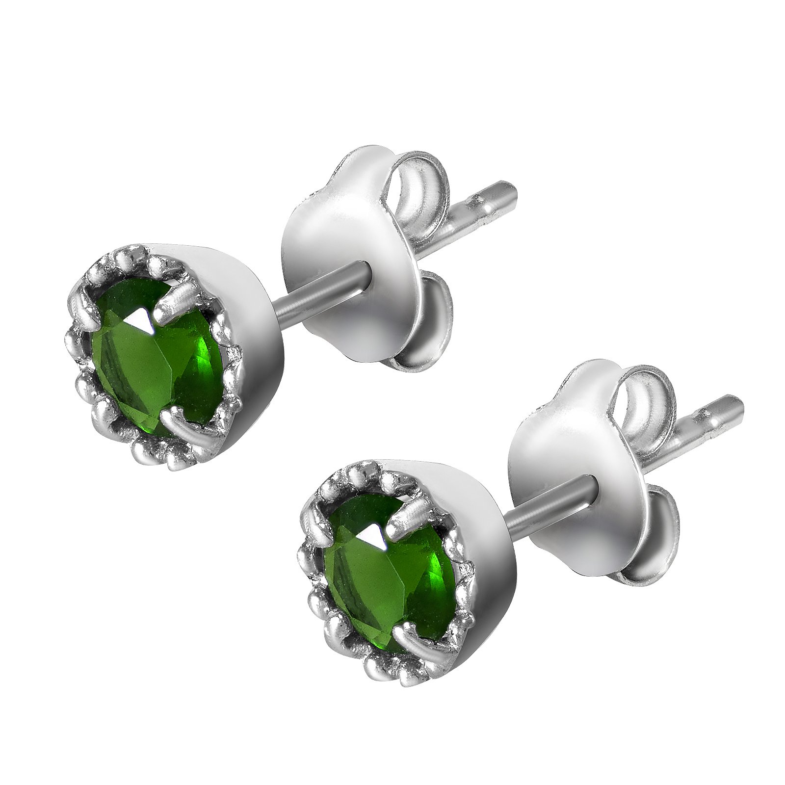 

Серьги из серебра с куб. циркониями 144098