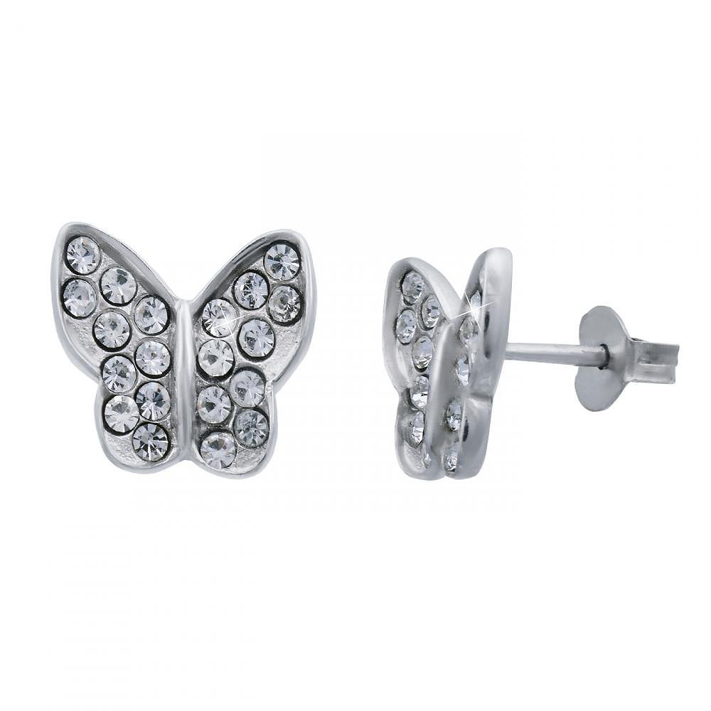 

Серьги из серебра с Swarovski Zirconia 144205