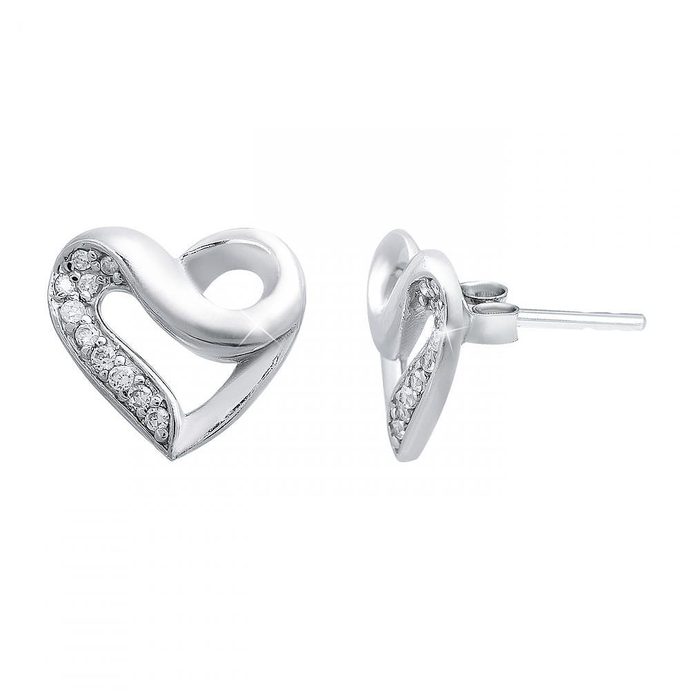 

Серьги из серебра с куб. циркониями 144230