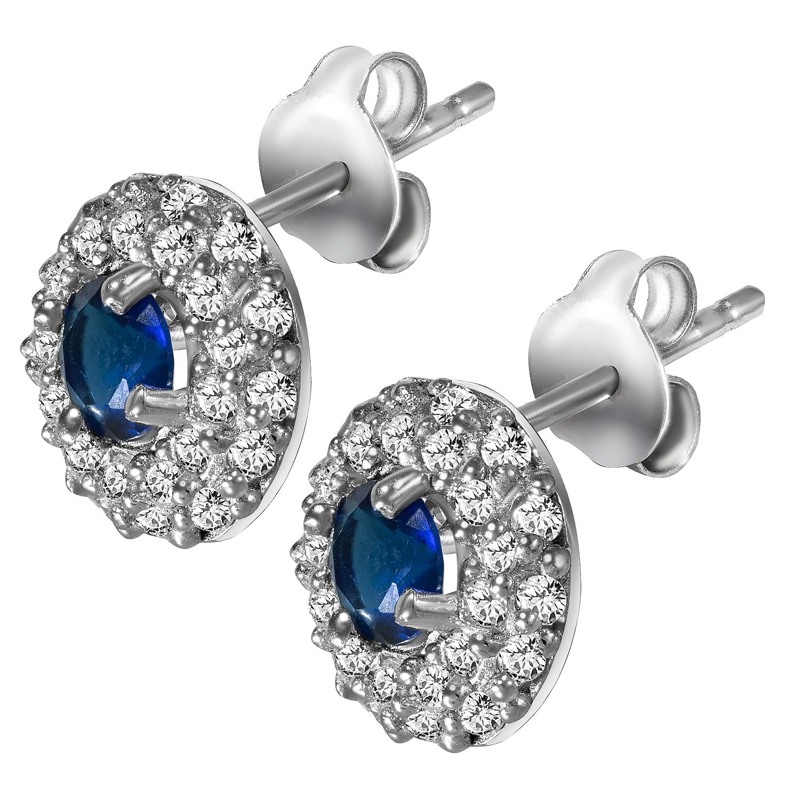 

Серьги из серебра с куб. циркониями 144251