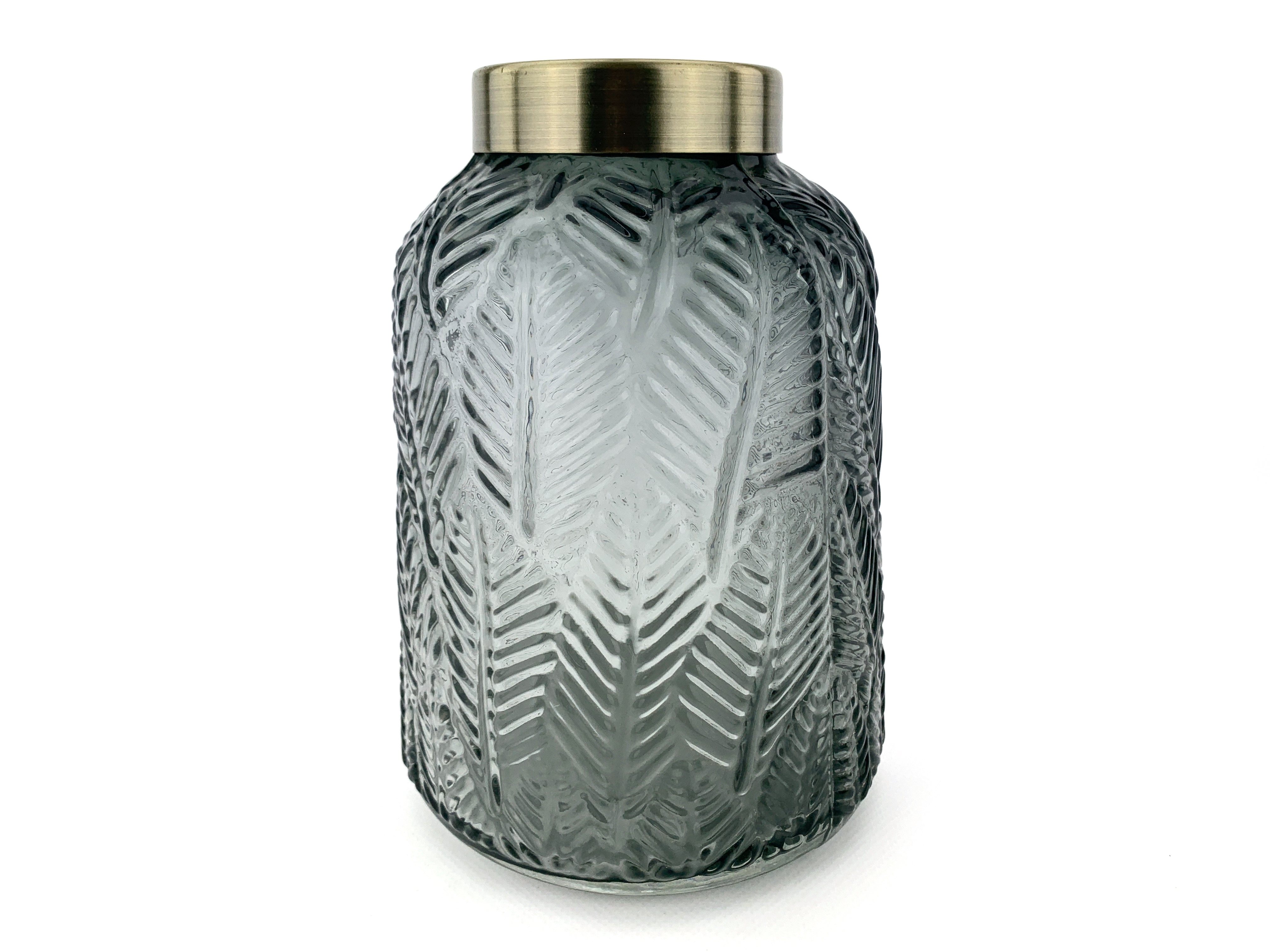 

Ваза для цветов TerrA "Gold and Leaf" пепельный 15х12 (3505-18-2)