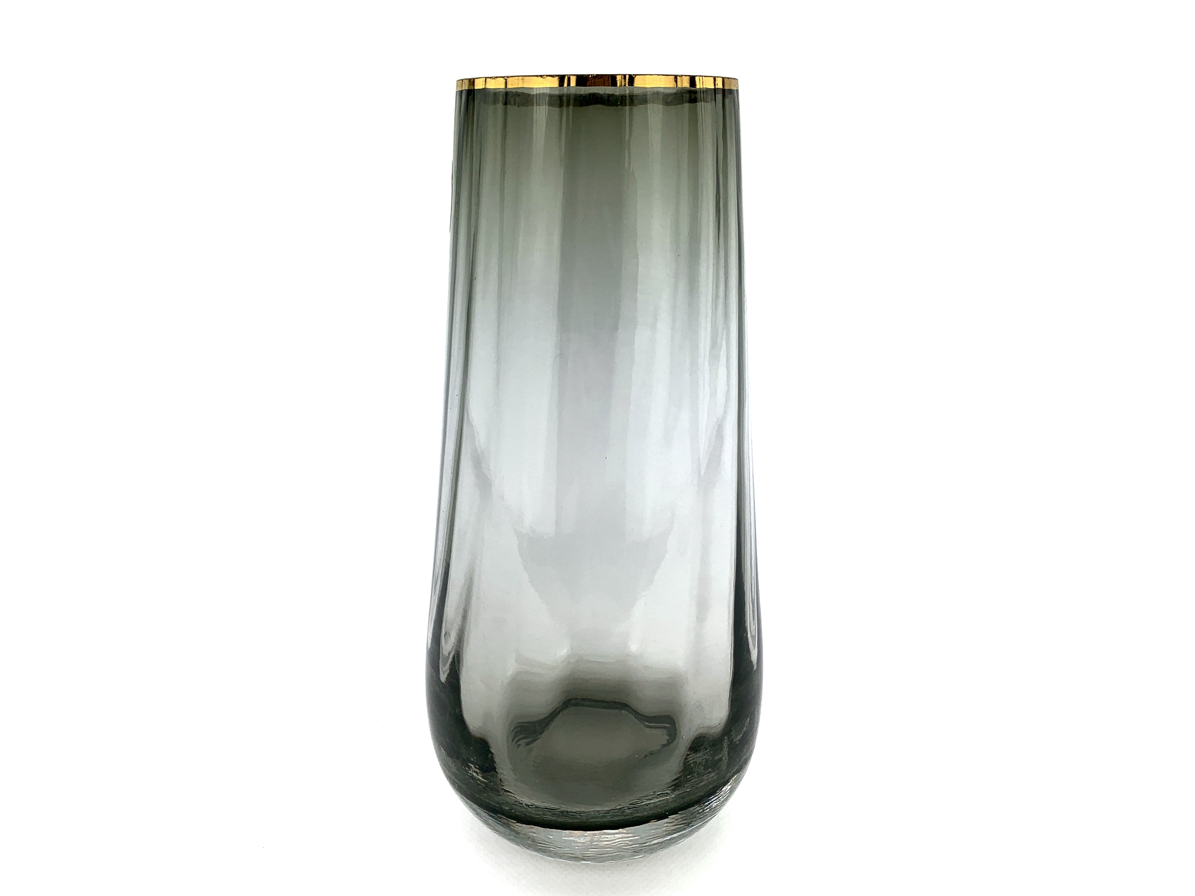 

Ваза для цветов TerrA "Matte and Gold" пепельная 25х12см (3509-4)