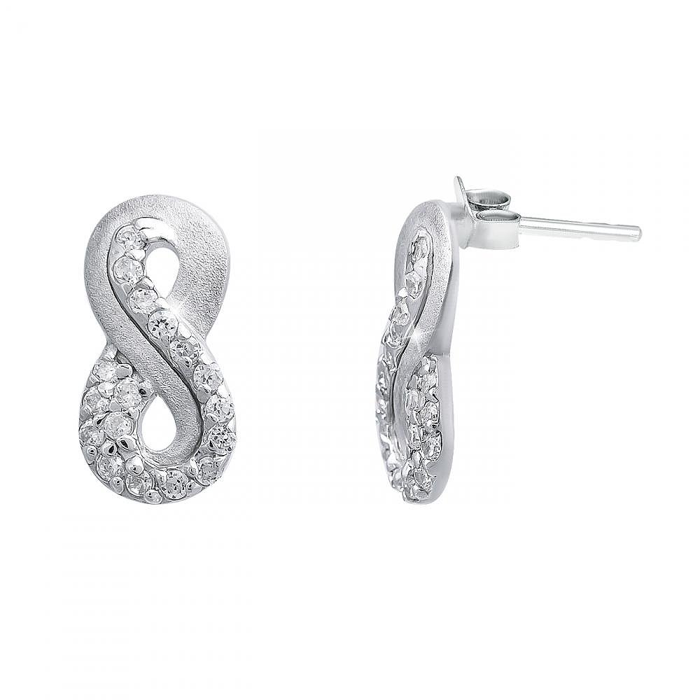 

Серьги из серебра с куб. циркониями 144233