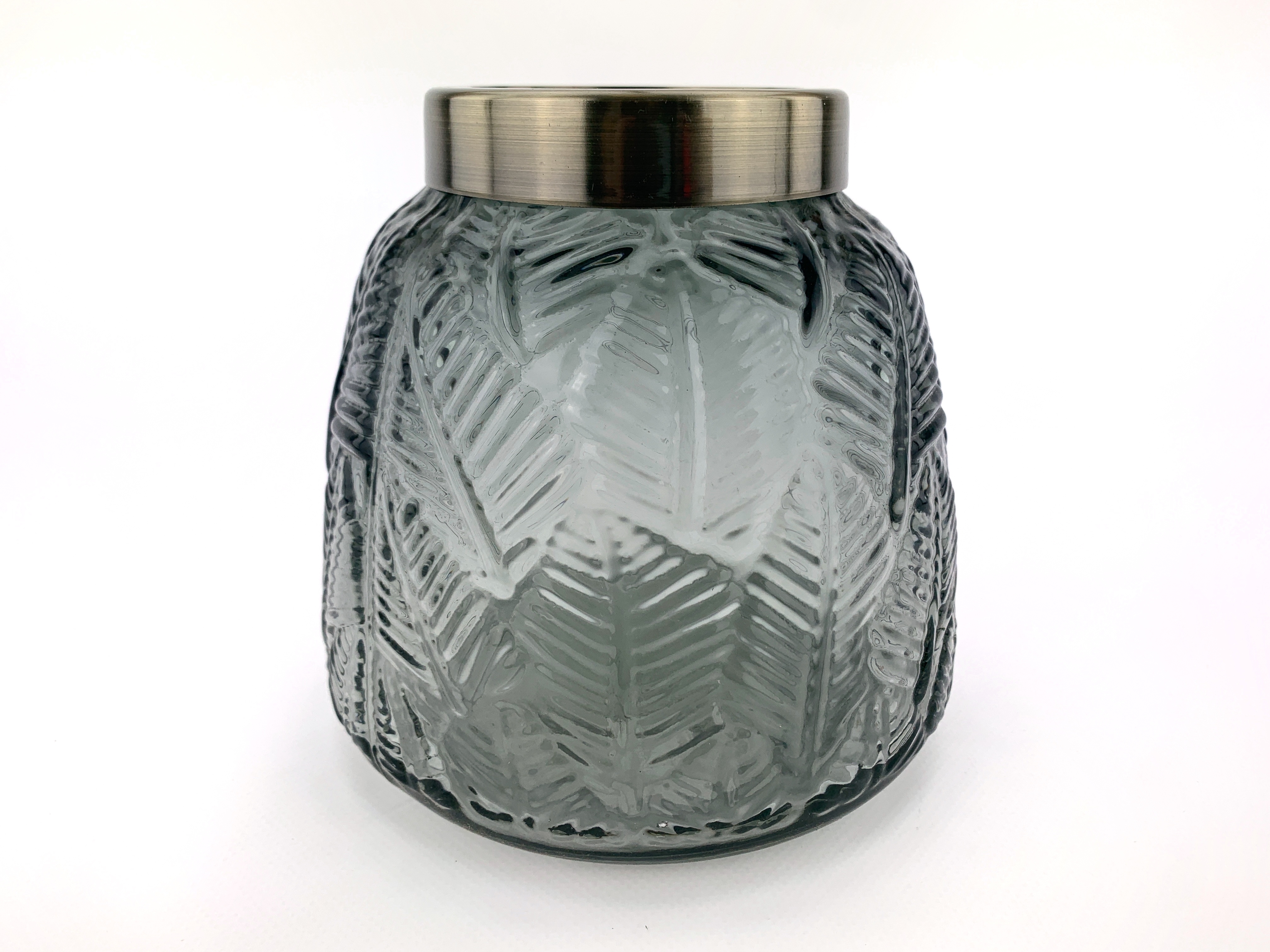 

Ваза для цветов TerrA "Gold and Leaf" пепельный 15х12 (3505-19-1)