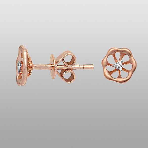 

Серьги из красного золота с бриллиантами 044184
