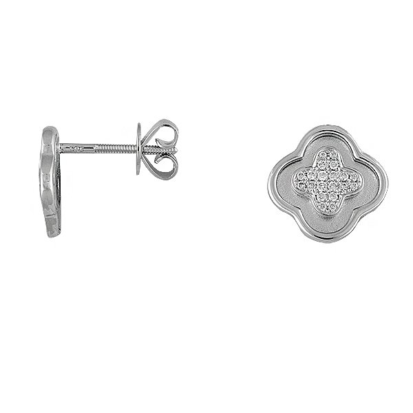 

Серьги из белого золота с бриллиантами 043563