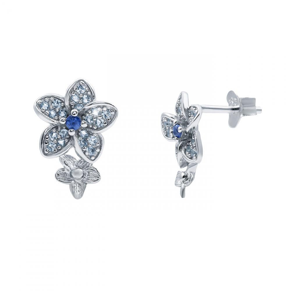 

Серьги из серебра с куб. циркониями 144994