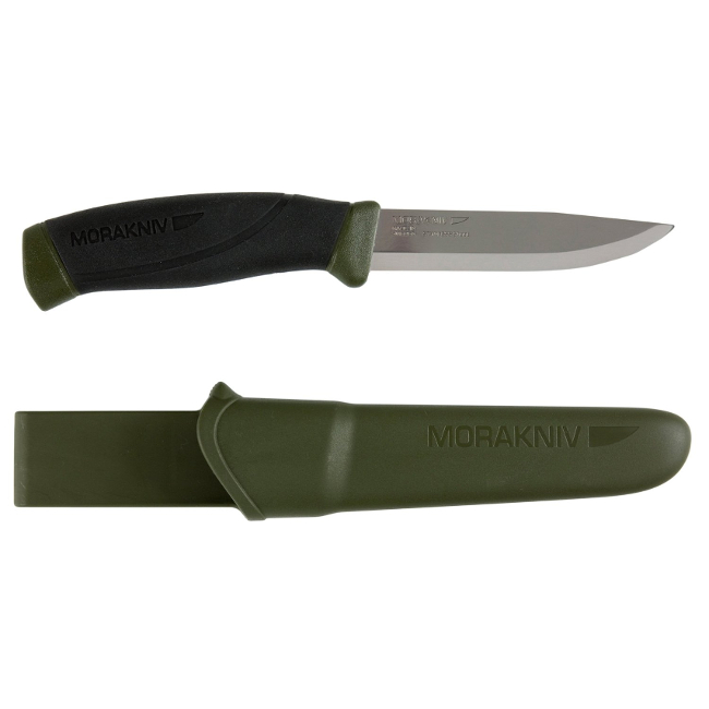 

Ніж Morakniv Companion MG C углеродна сталь колір хакі
