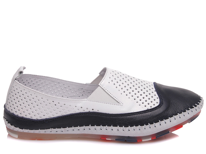 

Слипоны женские деми Avangard Shoes 00-00005498 Белый р.41 (26 см.)