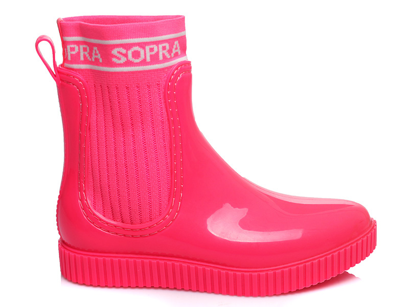 

Резиновые Сапоги женские деми Sopra 00-00005533 Розовый р.41 (26,5 см.)