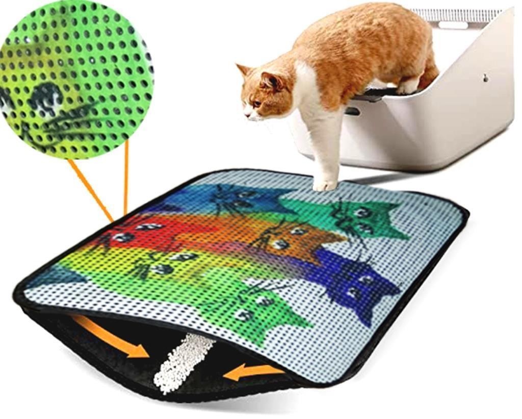 

Коврик для котов под лоток CATSLINE RENKLI KEDILER 40*60