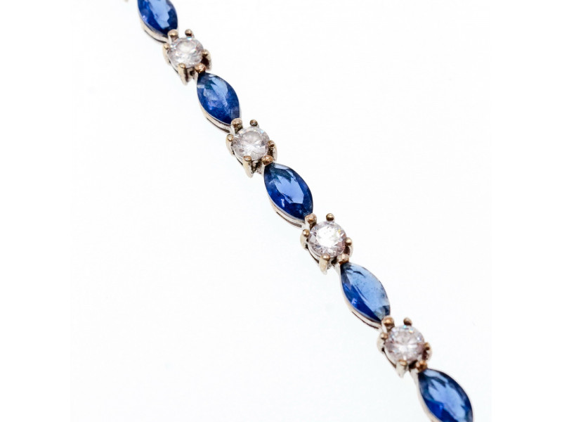

Серебряный браслет со шпинелью и фианитами Сладость Натуральный Sky Jewelry 002848