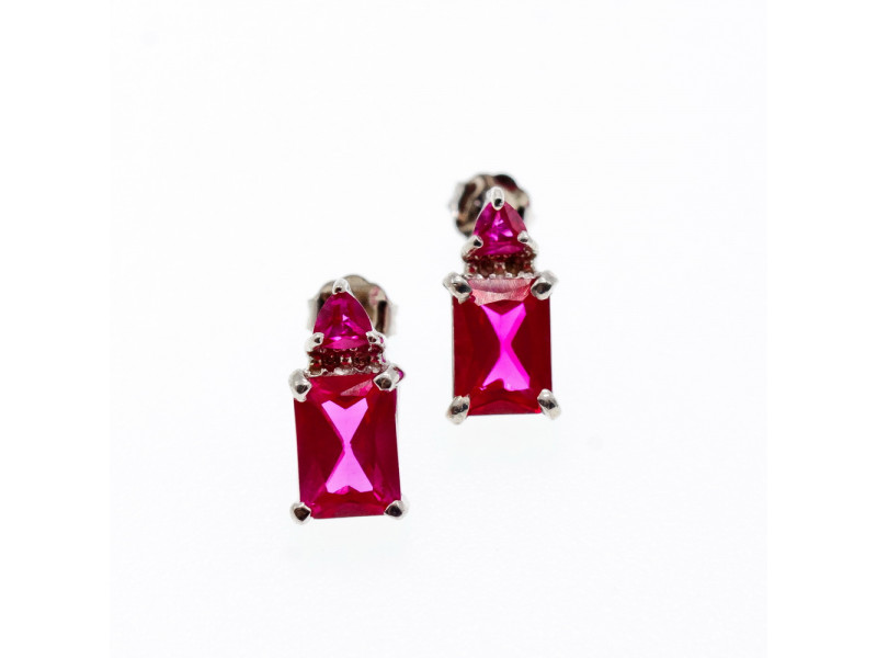 

Серебряные серьги с розовым топазом Романтика Натуральный Sky Jewelry 002833