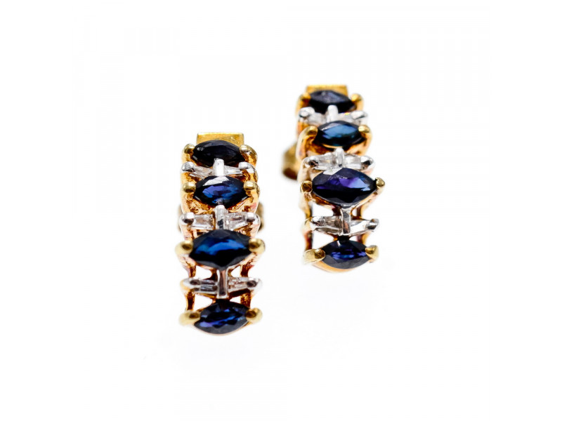 

Золотые серьги с сапфирами Грация Натуральный Sky Jewelry 002839