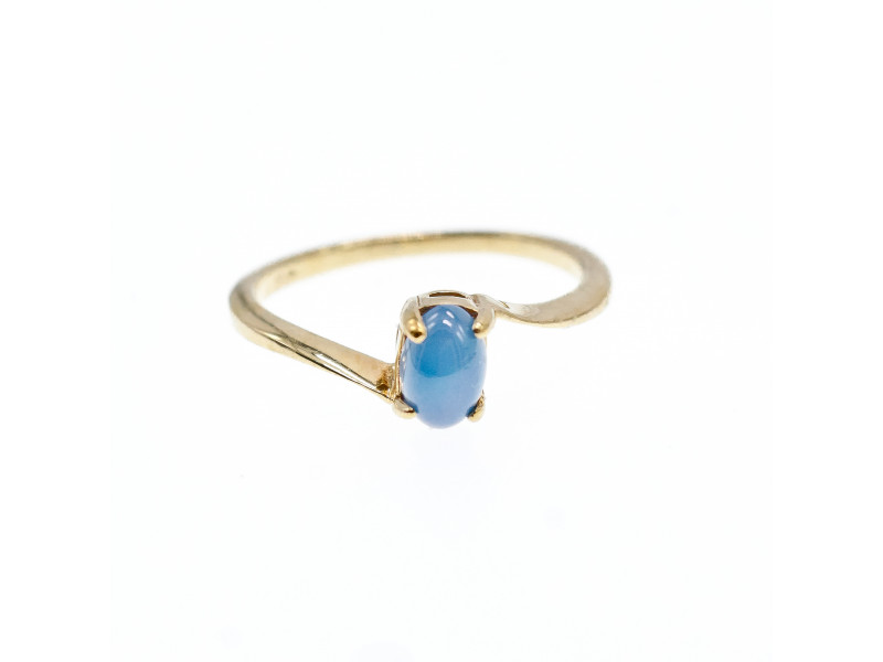 

Золотое кольцо с камнем Звездчатый Сапфир Натуральный Sky Jewelry 001457